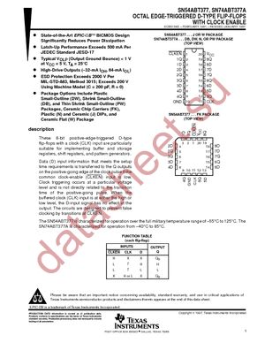 SN74ABT377ADBRE4 datasheet  